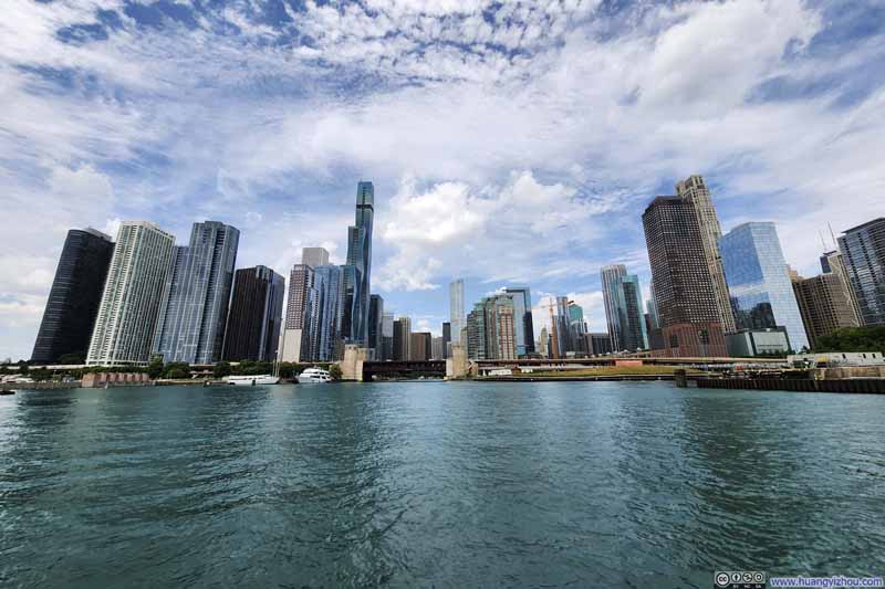 Buildings along Lake Michigan Waterfront