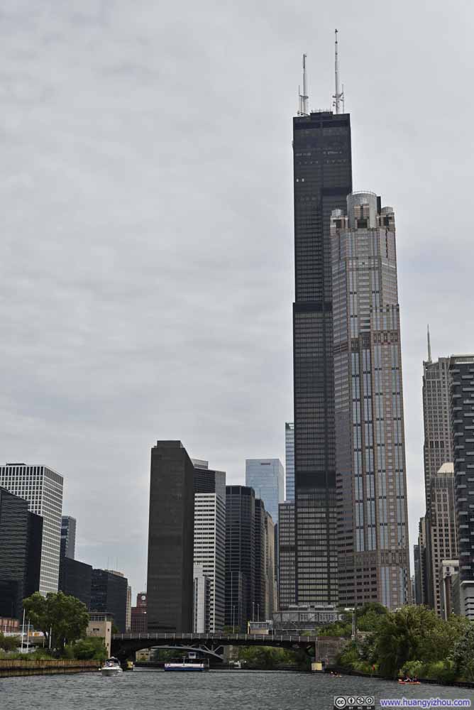 Buildings along Chicago River