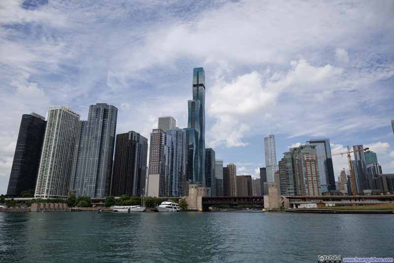 Buildings along Lake Michigan Waterfront