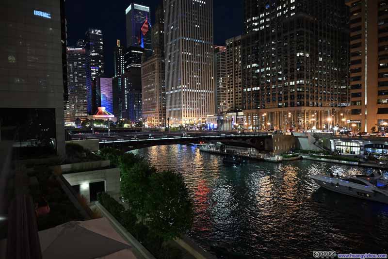 Chicago River at Night