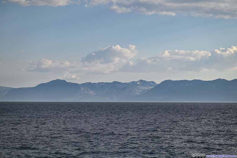 Mountains across Lake Tahoe