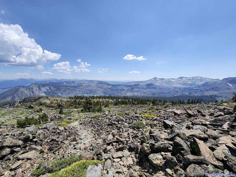 Trail with Desolation Wilderness Background