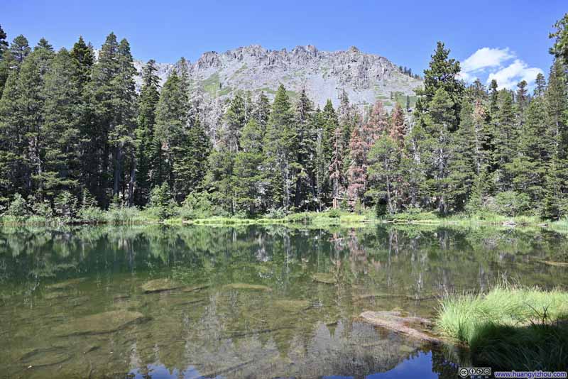 Mount Tallac behind Floating Island Lake