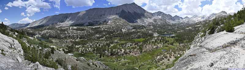 Overlooking Little Lakes Valley