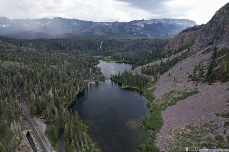 Overlooking Twin Lakes