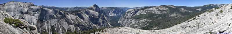 Yosemite Valley from Mount Watkins