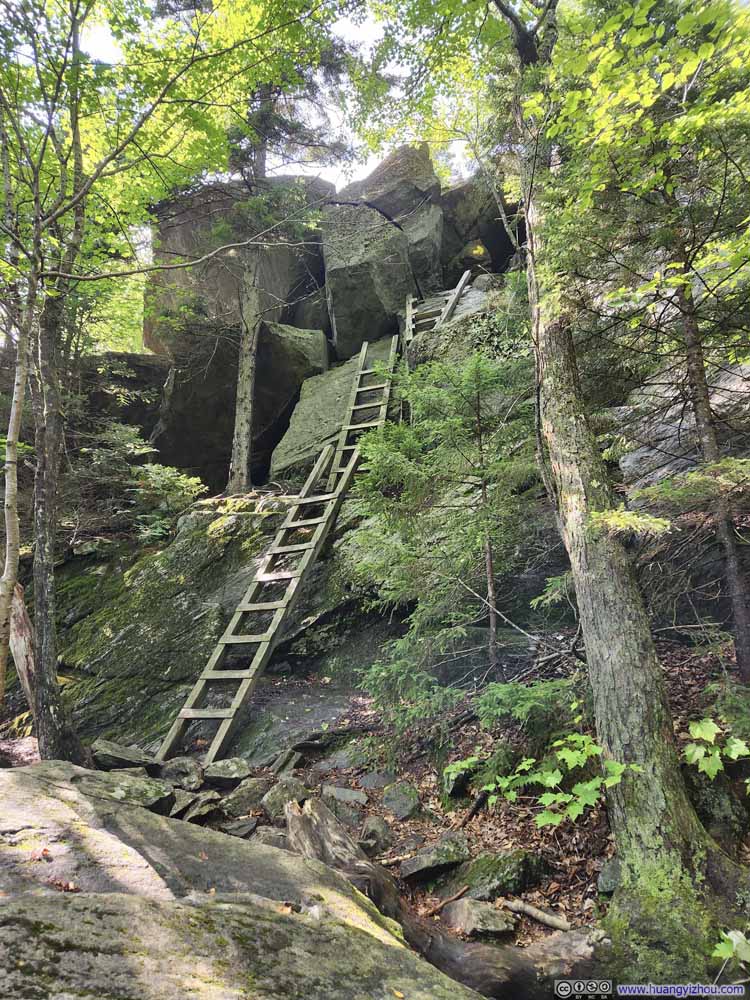 Ladders up Mount Morgan