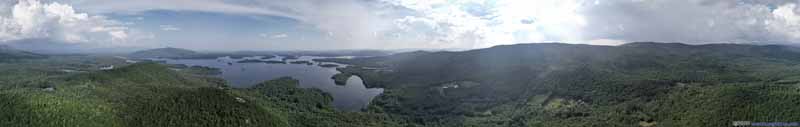 Overlooking Squam Lake and Surrounding Mountains