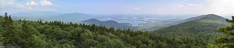 Squam Lake from Mount Morgan Summit