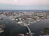 Overlooking Charlestown during Takeoff