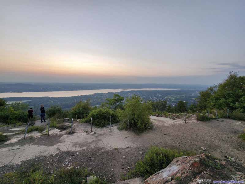 Overlooking Hudson River at Sunset