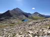 Alpine Lake among Mountains