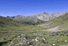 Mountains of Continental Divide behind Trail