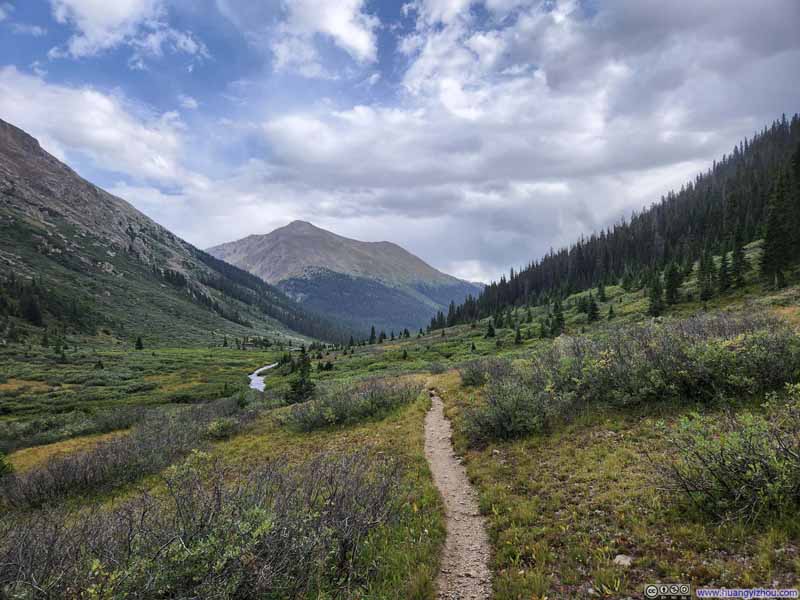 Lackawanna Peak from North Fork Lake Creek Valley