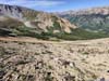 Looking down at Trail Switchbacks