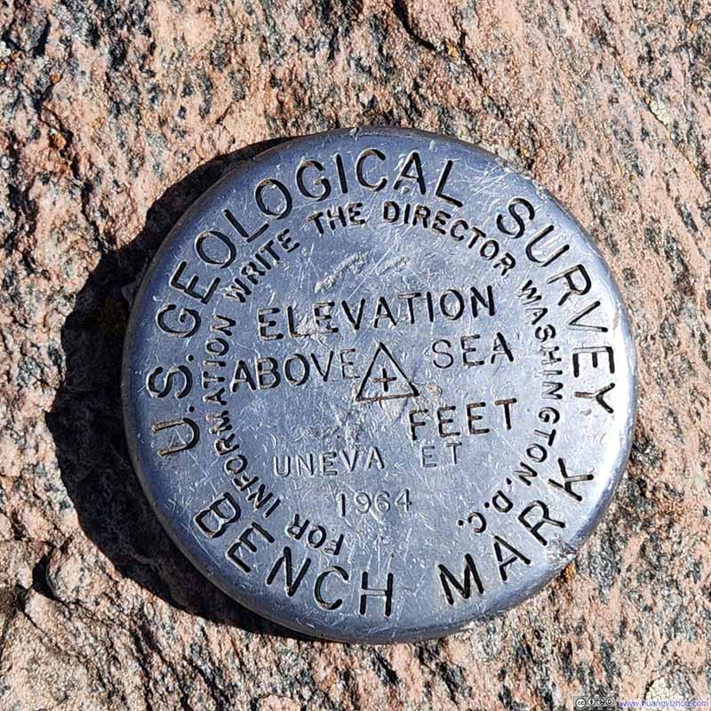 Summit Marker on Uneva Peak