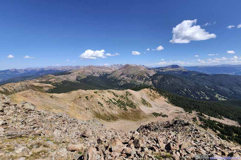 Gore Range Mountains from Uneva Peak