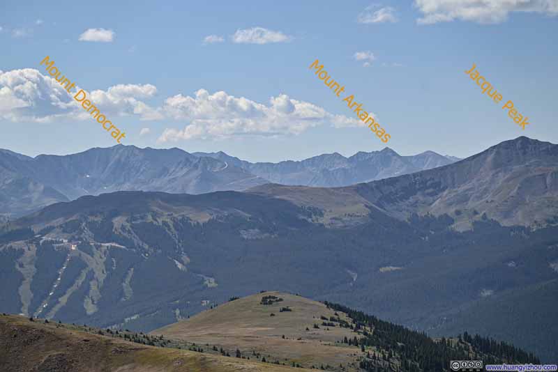 Distant Mosquito Range Mountains