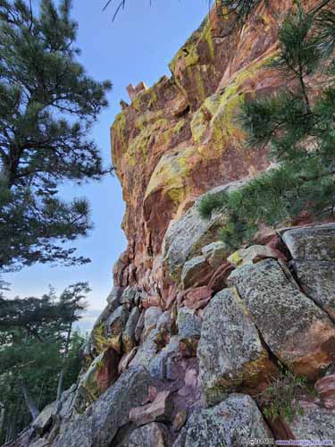 End of Trail beneath First Flatiron