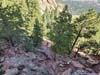 Overlooking Trail Switchbacks