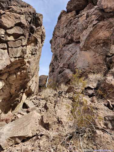 Trail between Boulders