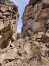 Trail between Boulders