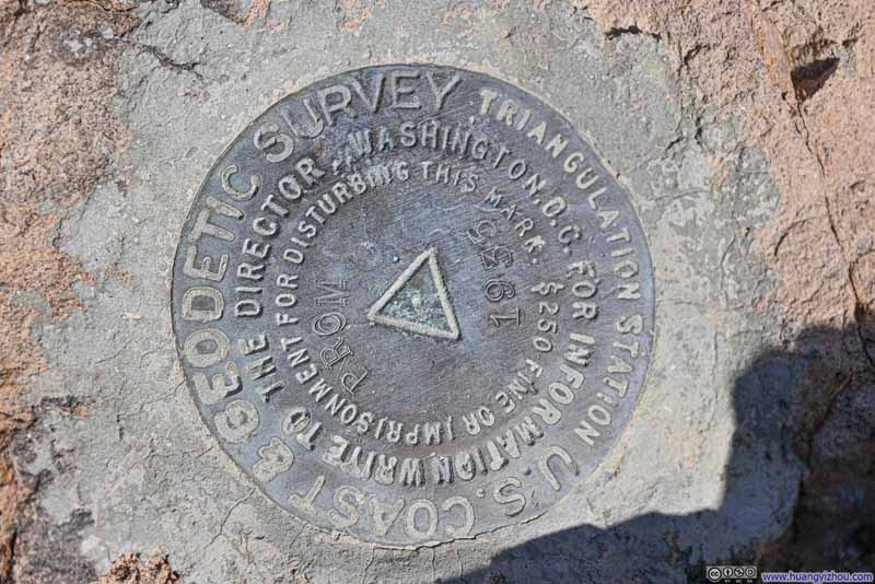 Survey Marker on Promontory Point