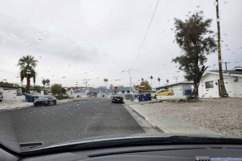 Raindrops on Windshield