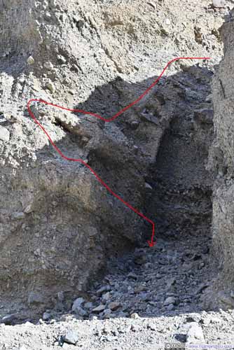 Descent through Large Chute