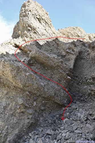 Descent through Large Chute