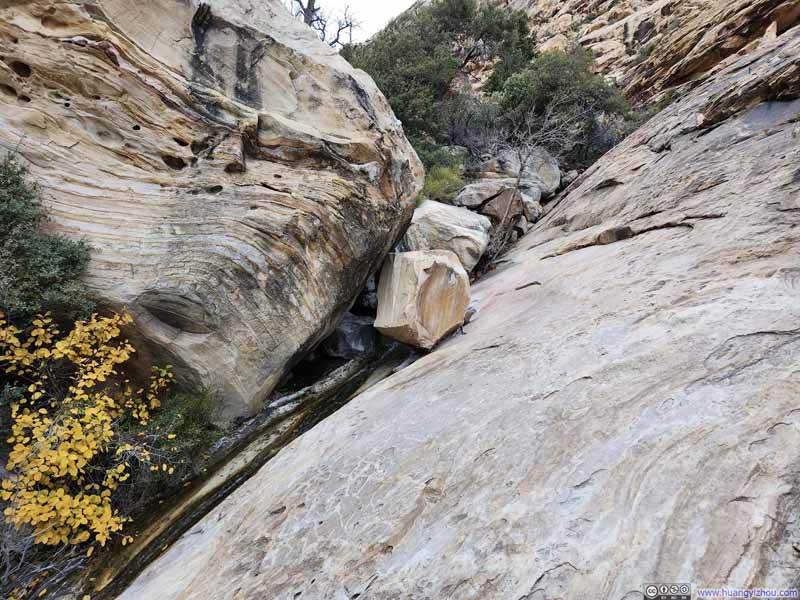 Trail on Rock Surface