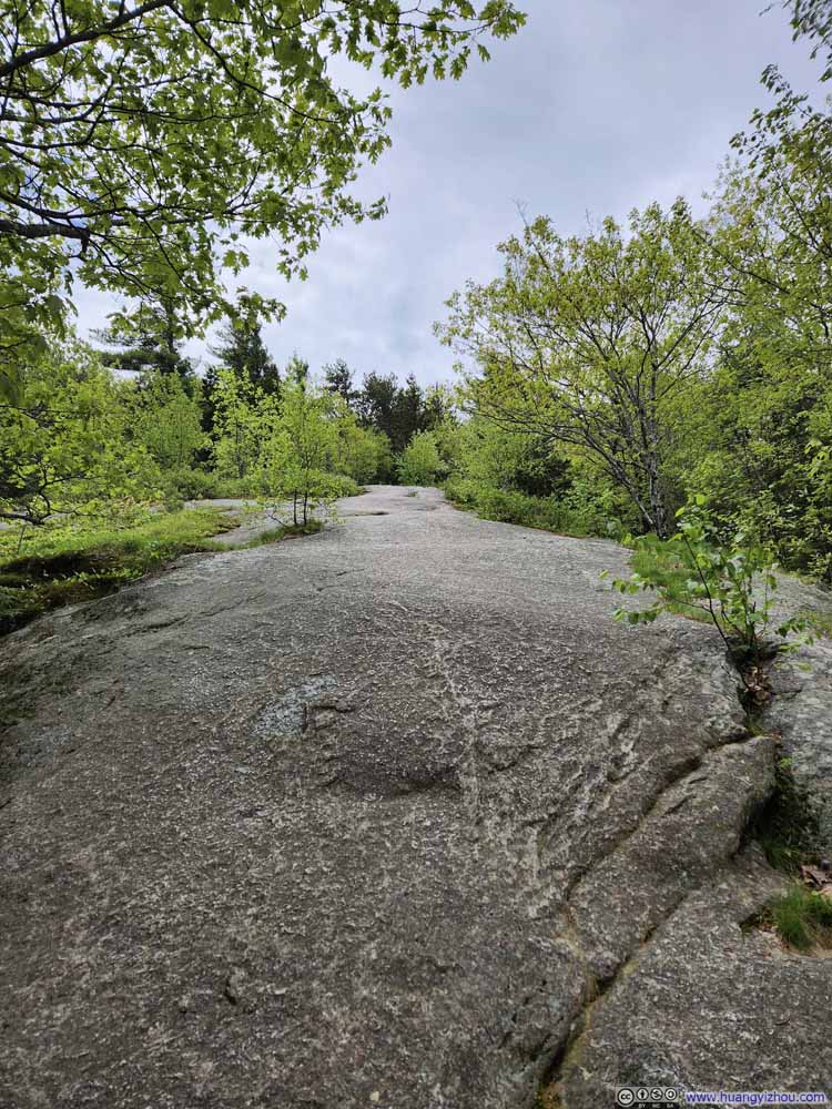 Trail on Rock Surface