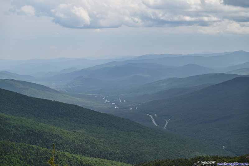 Interstate 93 Winding through Mountains