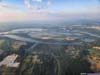 Islands among Mississippi River