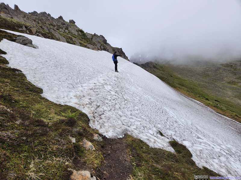 Trail through Snow Patch