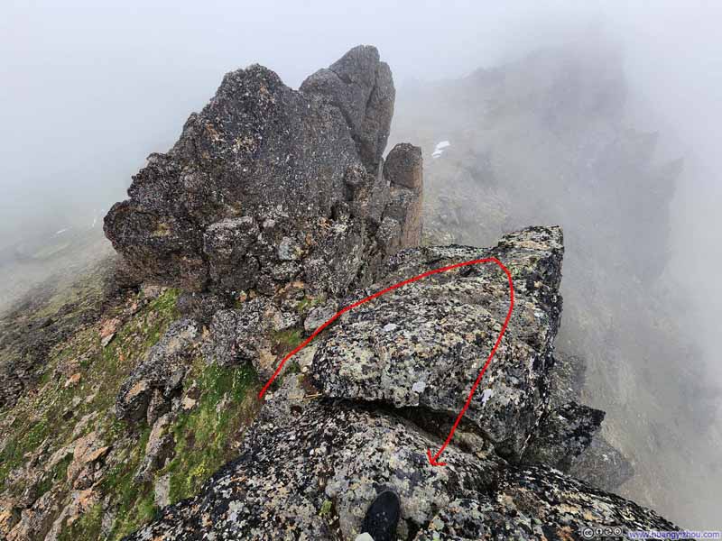 Standing near Flaketop Summit