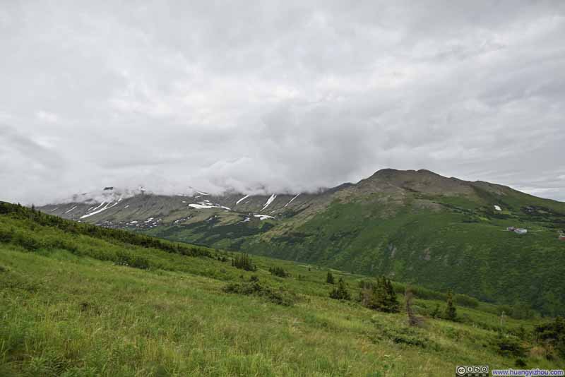 Mountains across Rabbit Valley in Clouds