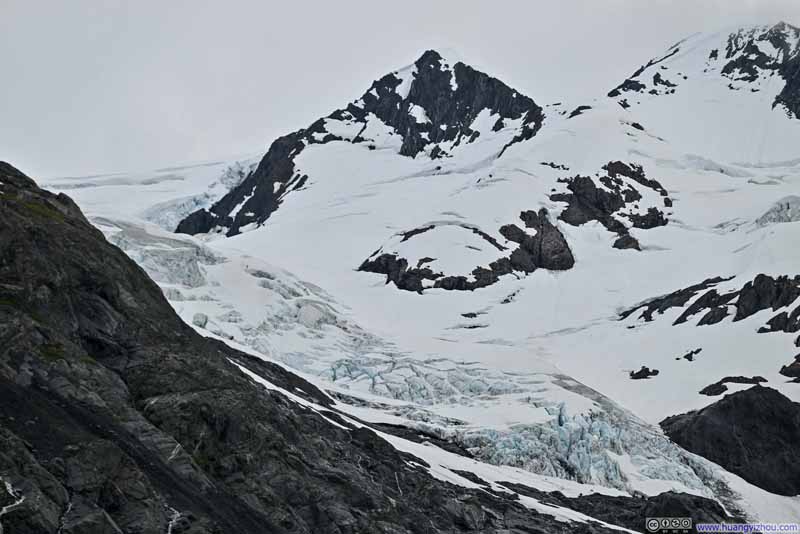 Crevasses on Byron Glacier