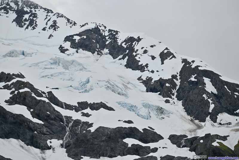 Crevasses on Byron Glacier