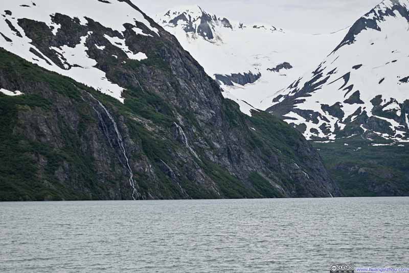 Waterfalls along Portage Lake
