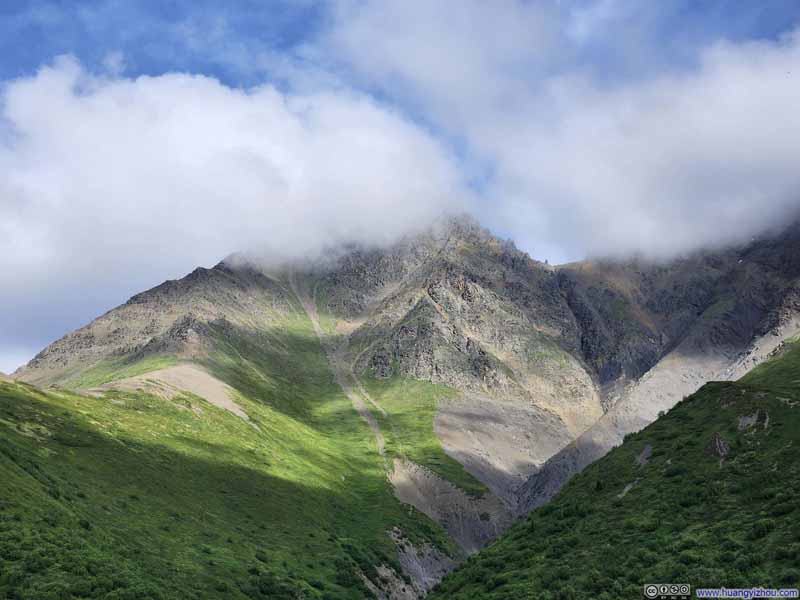 West Twin Peak in Clouds