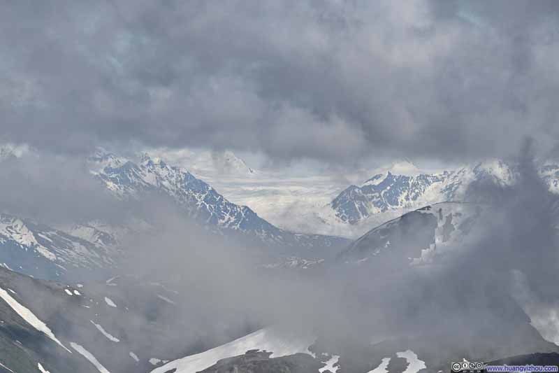 Knik Glacier among Clouds