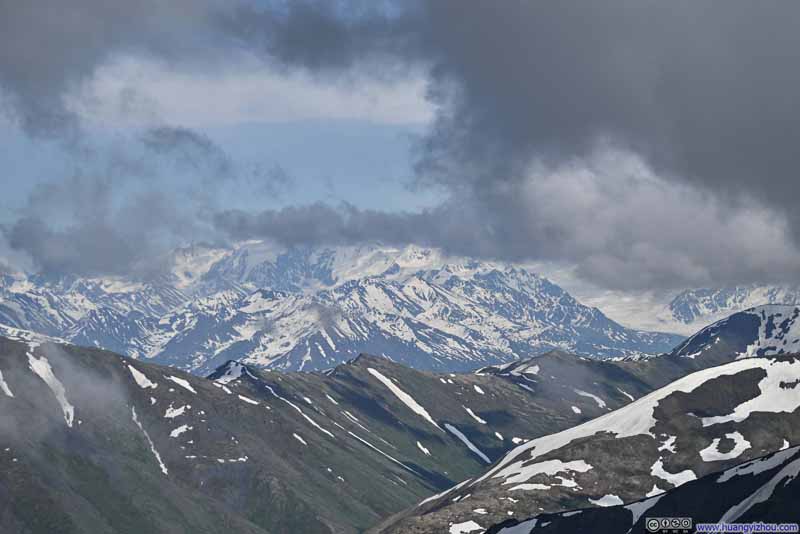 Distant Snowy Mountains
