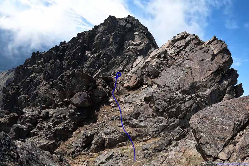 Route to East Twin Peak