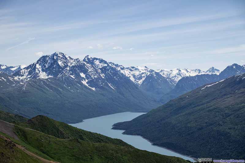 Snowy Mountains around Eklutna Lake