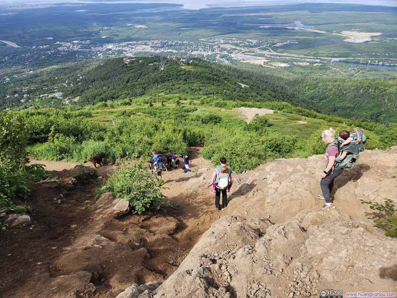 Overlooking Steep Trail