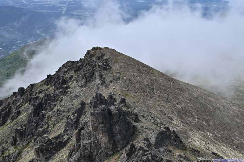 Looking Back at Trails to Blacktail Ptarmigan Rocks