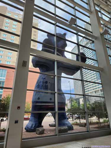 Big Blue Bear outside Denver Convention Center