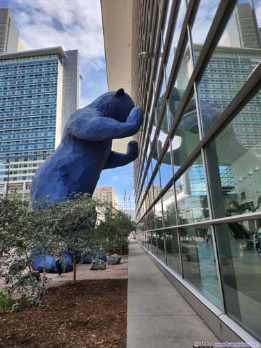 Big Blue Bear outside Denver Convention Center
