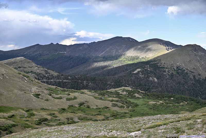 Ypsilon Mountain across Fall River Valley